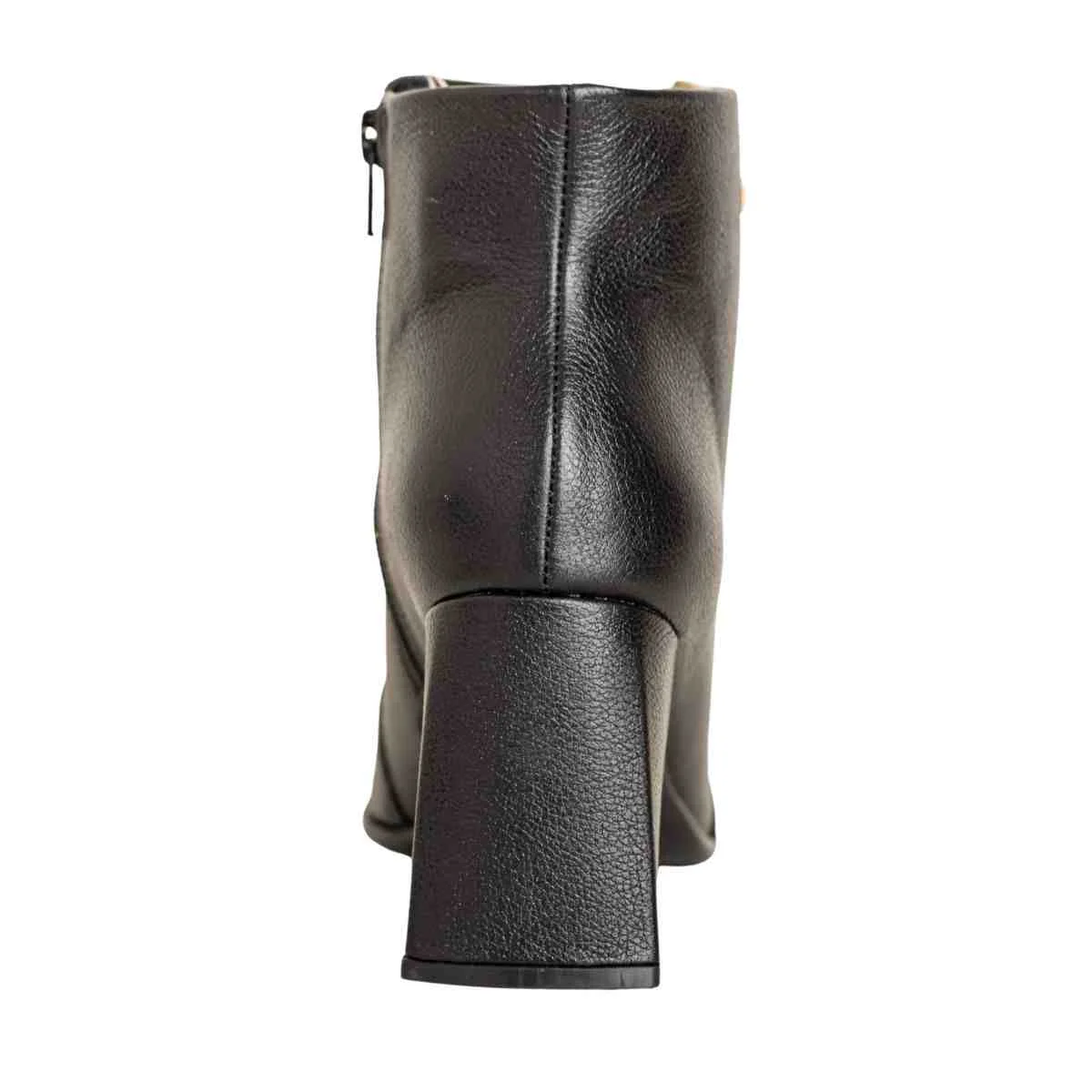 Bota Feminina Dm Com Salto Médio Bloco Torino Preto Preto 4