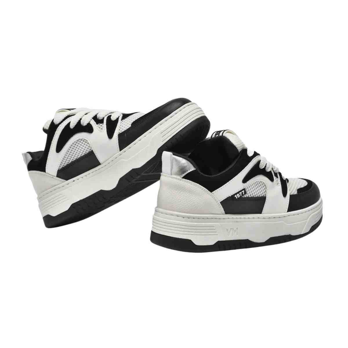 Tênis Moda Femenino Via Marte Casual Preto Branco Branco/Preto 4