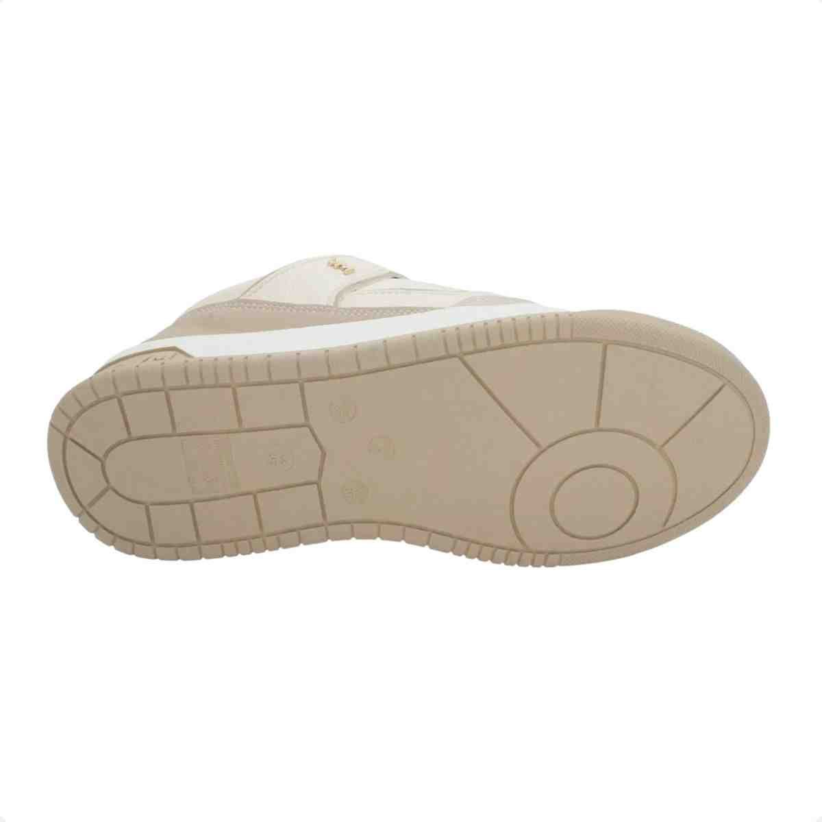 Tênis Casual Feminino Via Marte Street Branco Bege 7