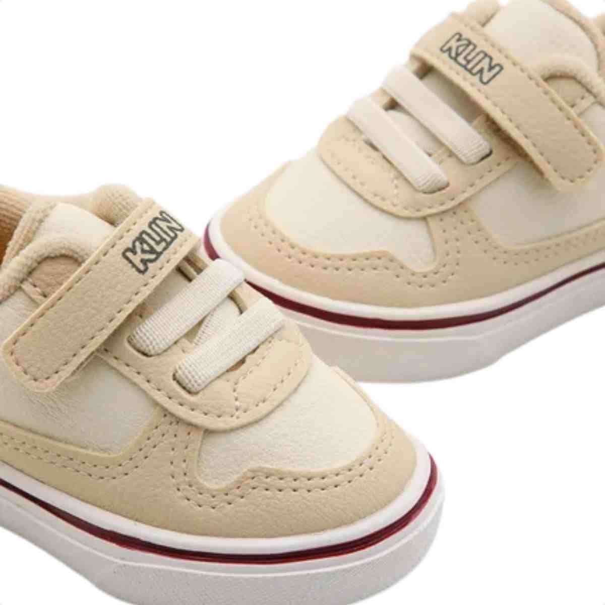 Tênis Casual Infantil Menino Klin Branco Verde Militar Vermelho Bege 5