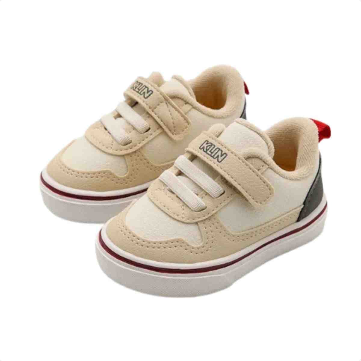 Tênis Casual Infantil Menino Klin  Branco Verde Militar Vermelho Bege 3