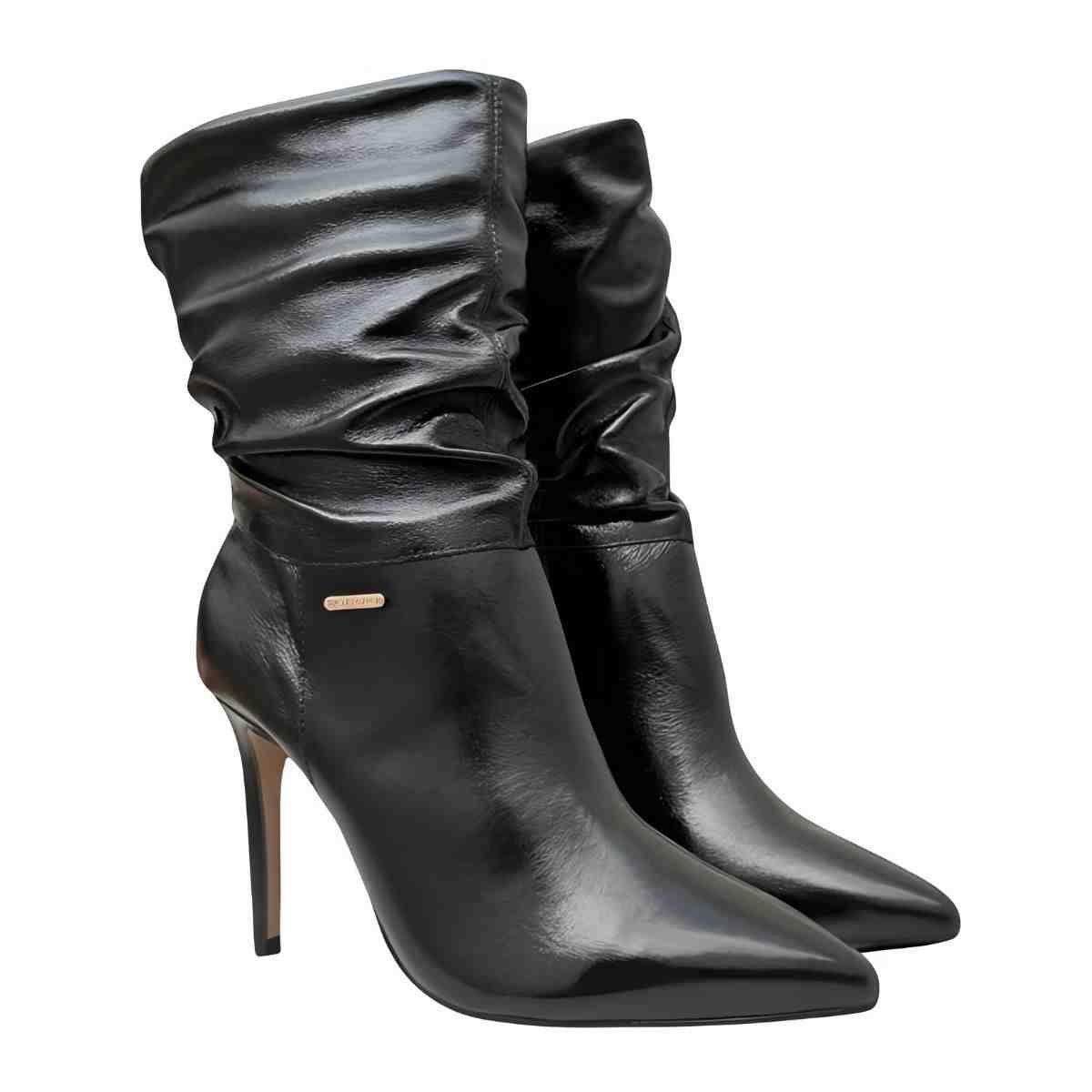 Bota Fem Cano Baixo Bottero 378201-6 Preto 2