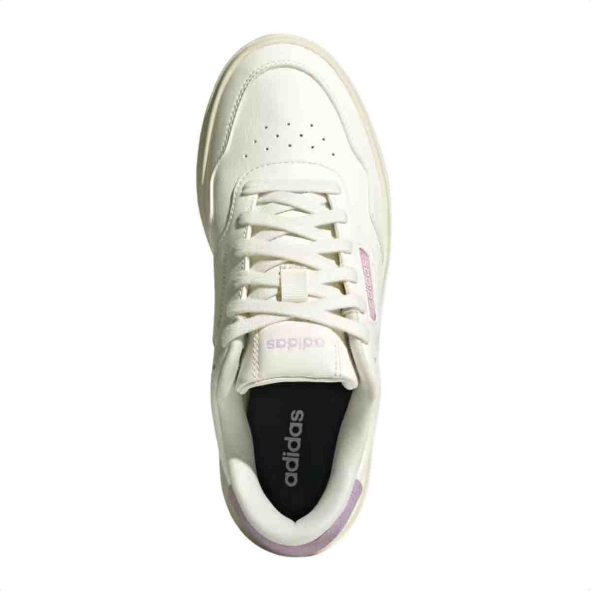 Tênis Feminino Adidas Casual Off White Preloved Purple Gum Branco 3
