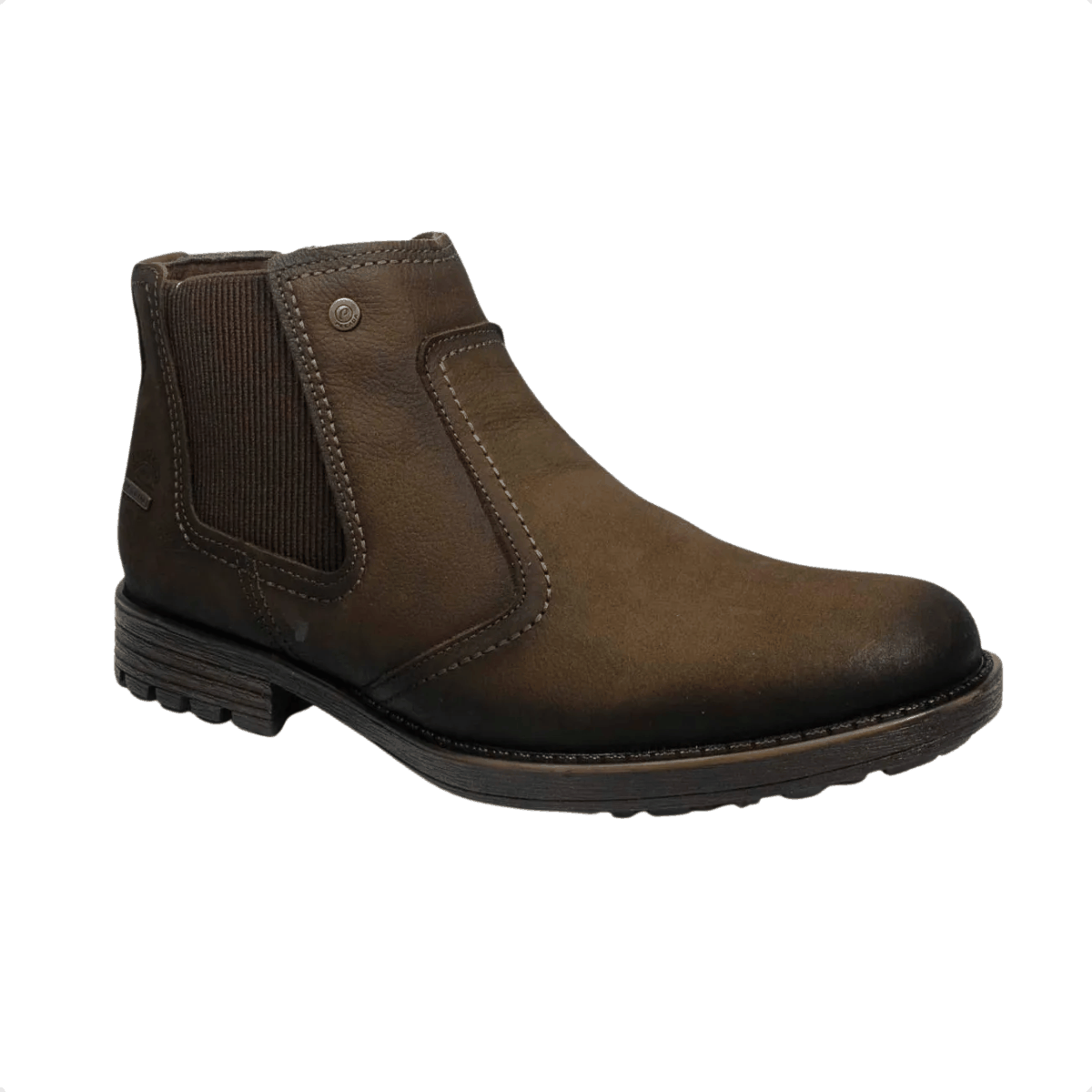 Bota Masculina Chelsea Pegada Marrom Marrom 2