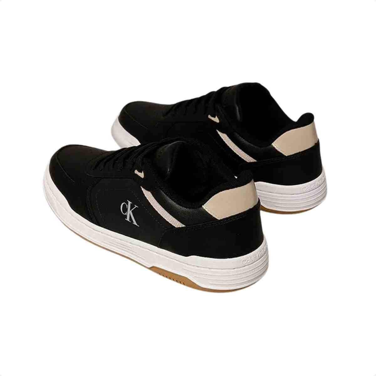 Tênis Casual Masculino Calvin Klein Court Preto Preto 3