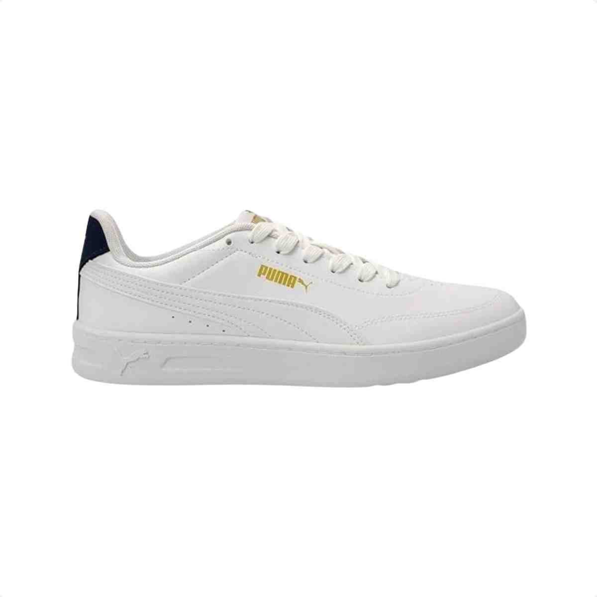 Tênis Casual Masculino Puma Court Classic Clean Bdp Branco