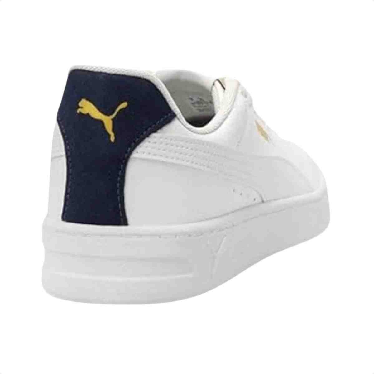 Tênis Casual Masculino Puma Court Classic Clean Bdp Branco Branco 5