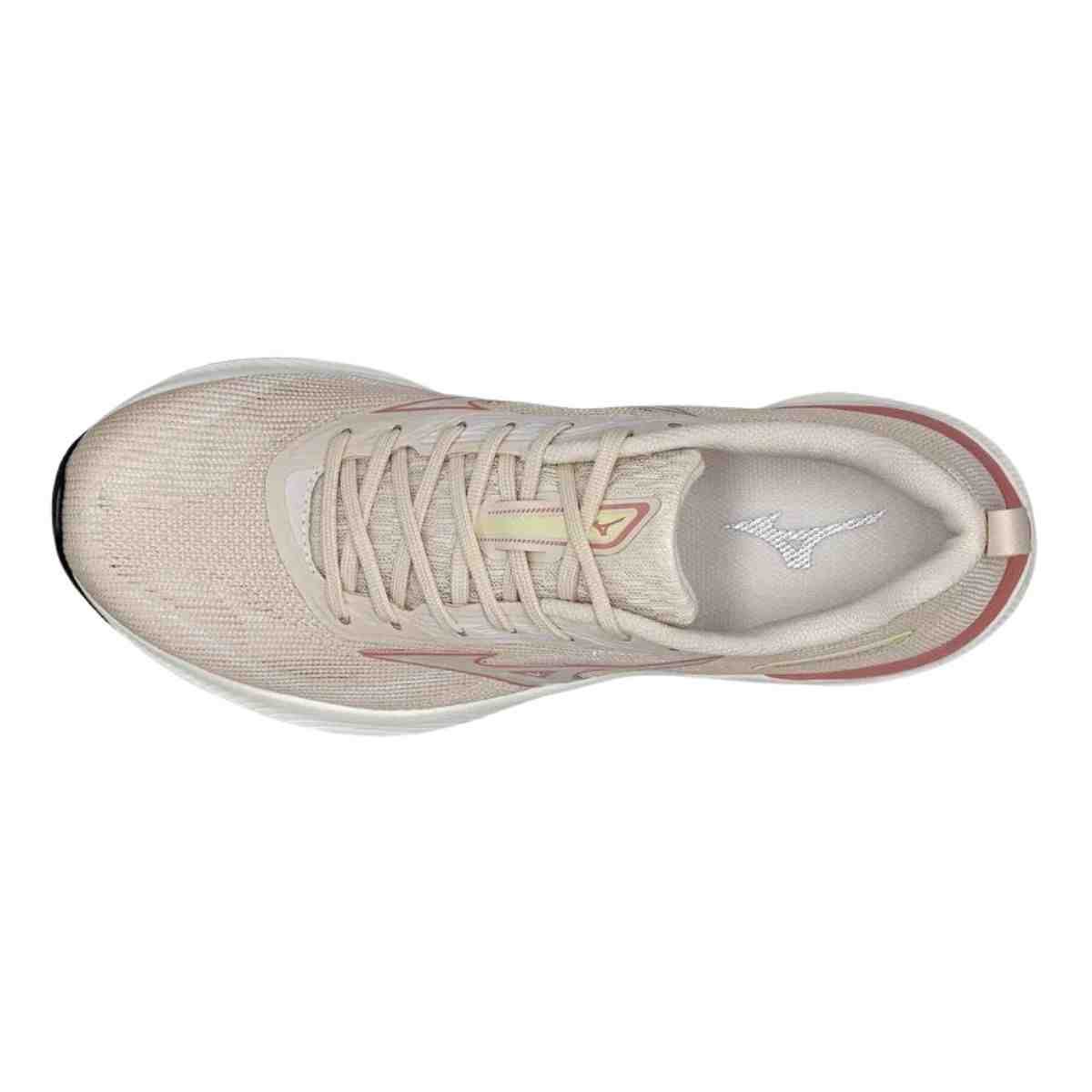 Tênis Corrida Feminino Mizuno Miz.Wave Vitality 7 Bege Pêssego 3