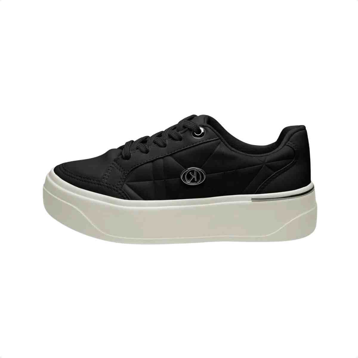 Tênis Casual Feminino Kolosh Flatform Preto Preto 2