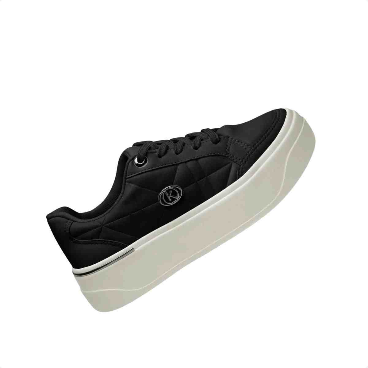 Tênis Casual Feminino Kolosh Flatform Preto Preto 3