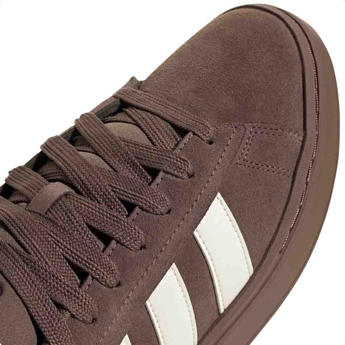 Tênis Masculino Adidas Grand Court Alpha Earth Strata Off White Marrom 2