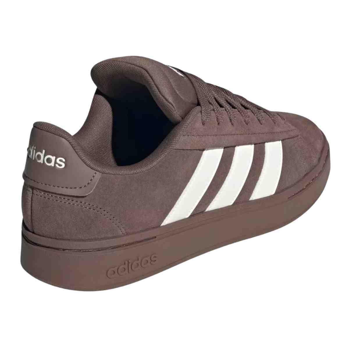 Tênis Masculino Adidas Grand Court Alpha Earth Strata Off White Marrom 3