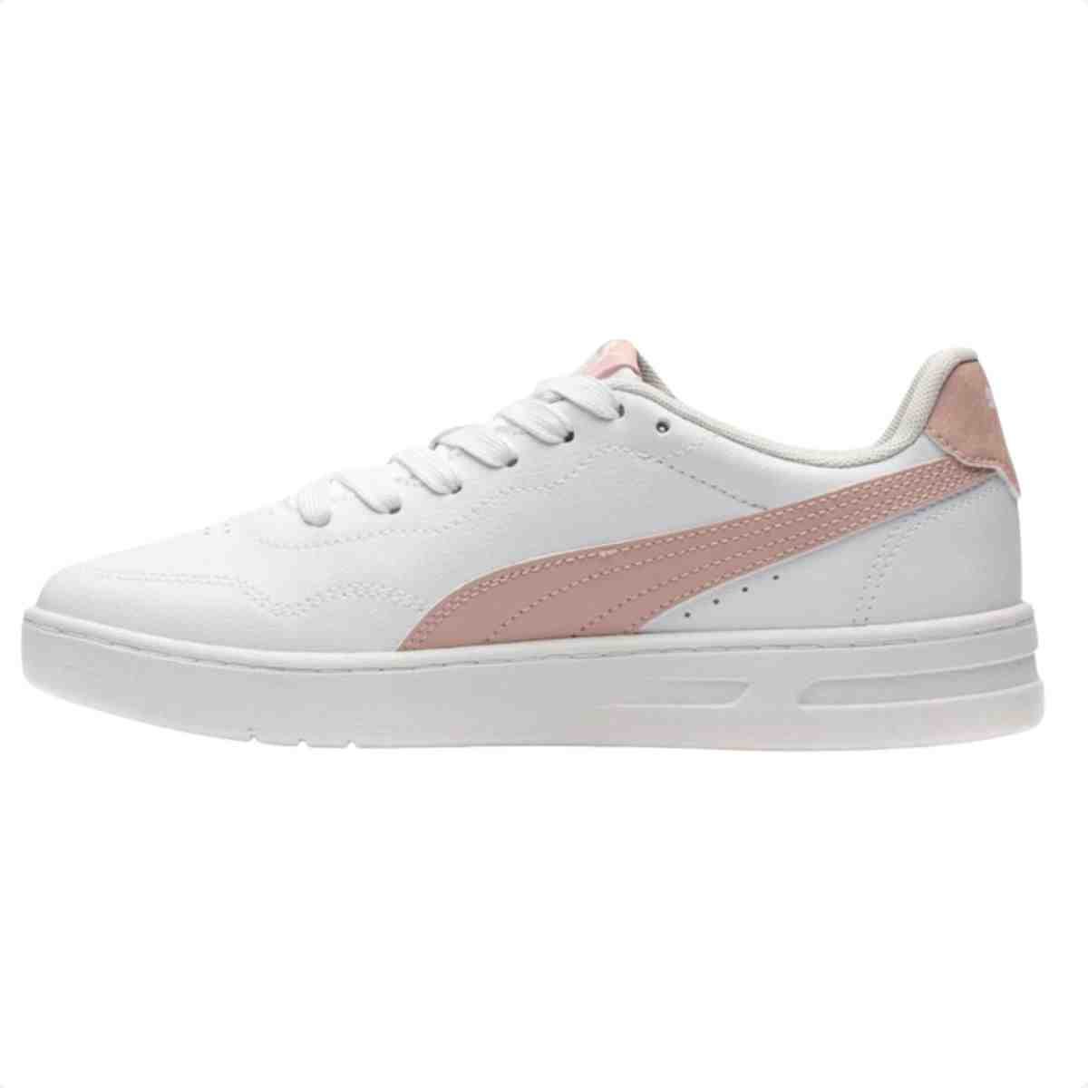 Tênis Casual Feminino Puma Court Lally Bdp White Rosewater Branco 3
