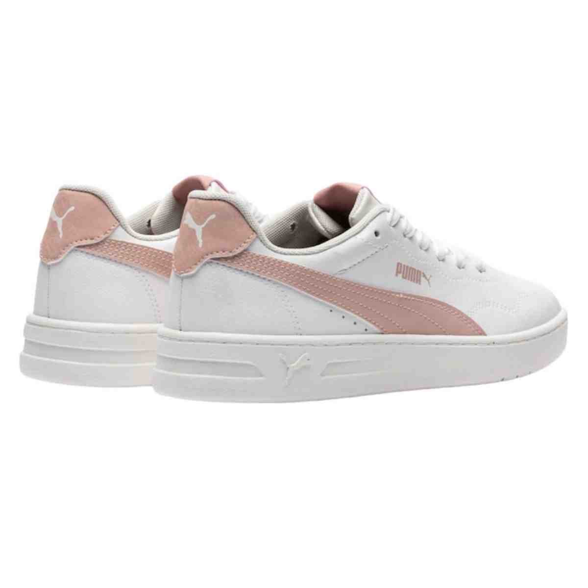Tênis Casual Feminino Puma Court Lally Bdp White Rosewater Branco 4