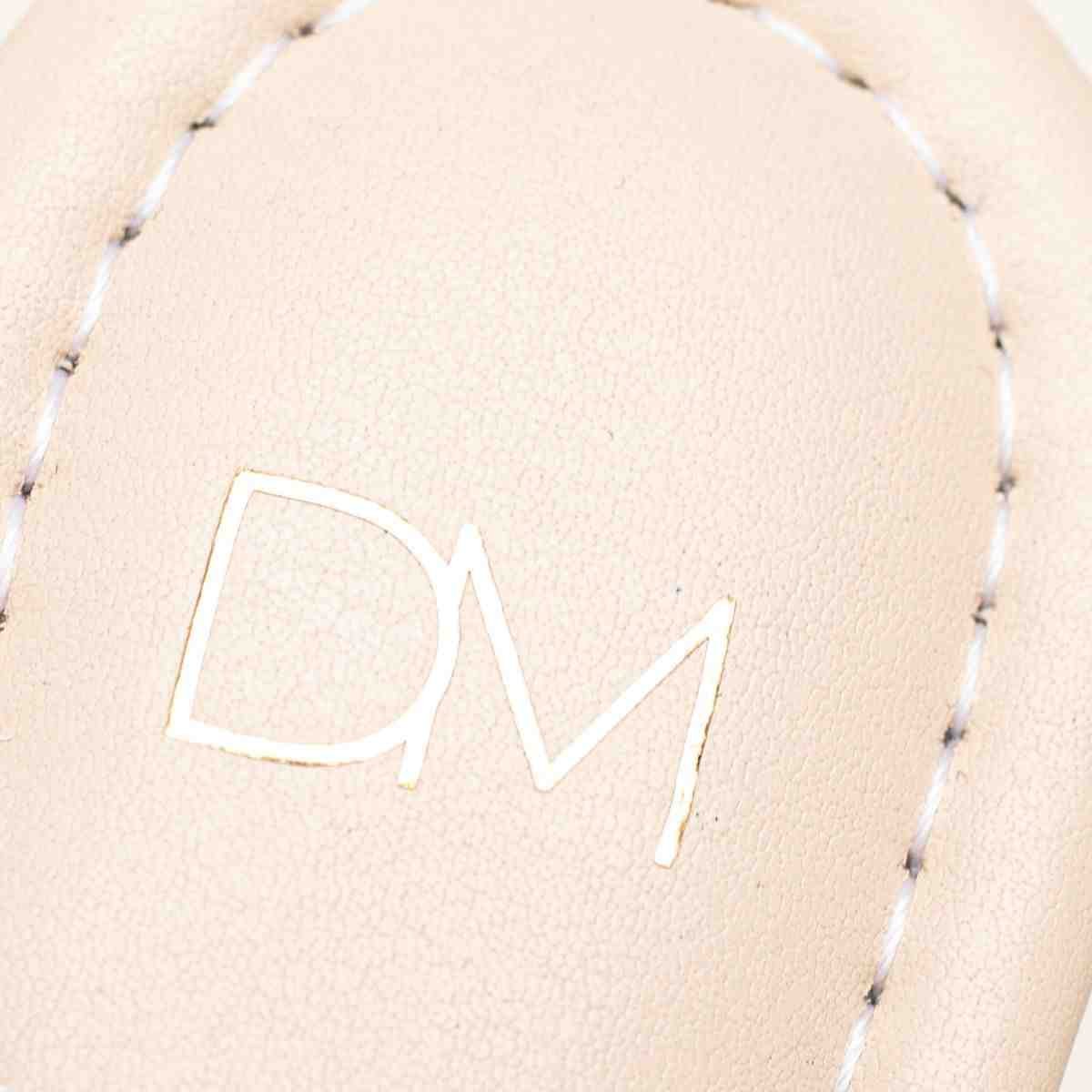 Slingback Feminino Dm Salto Baixo Nude Aveia Bege 7