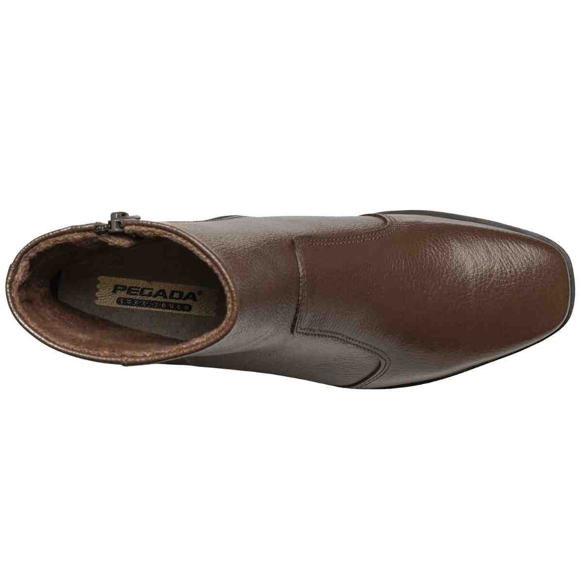 Bota Feminina Cano Médio Pegada Marrom Marrom 3