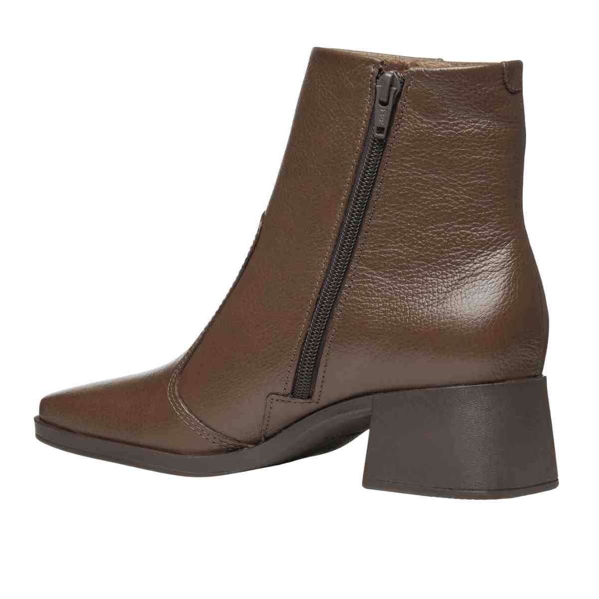 Bota Feminina Cano Médio Pegada Marrom Marrom 5