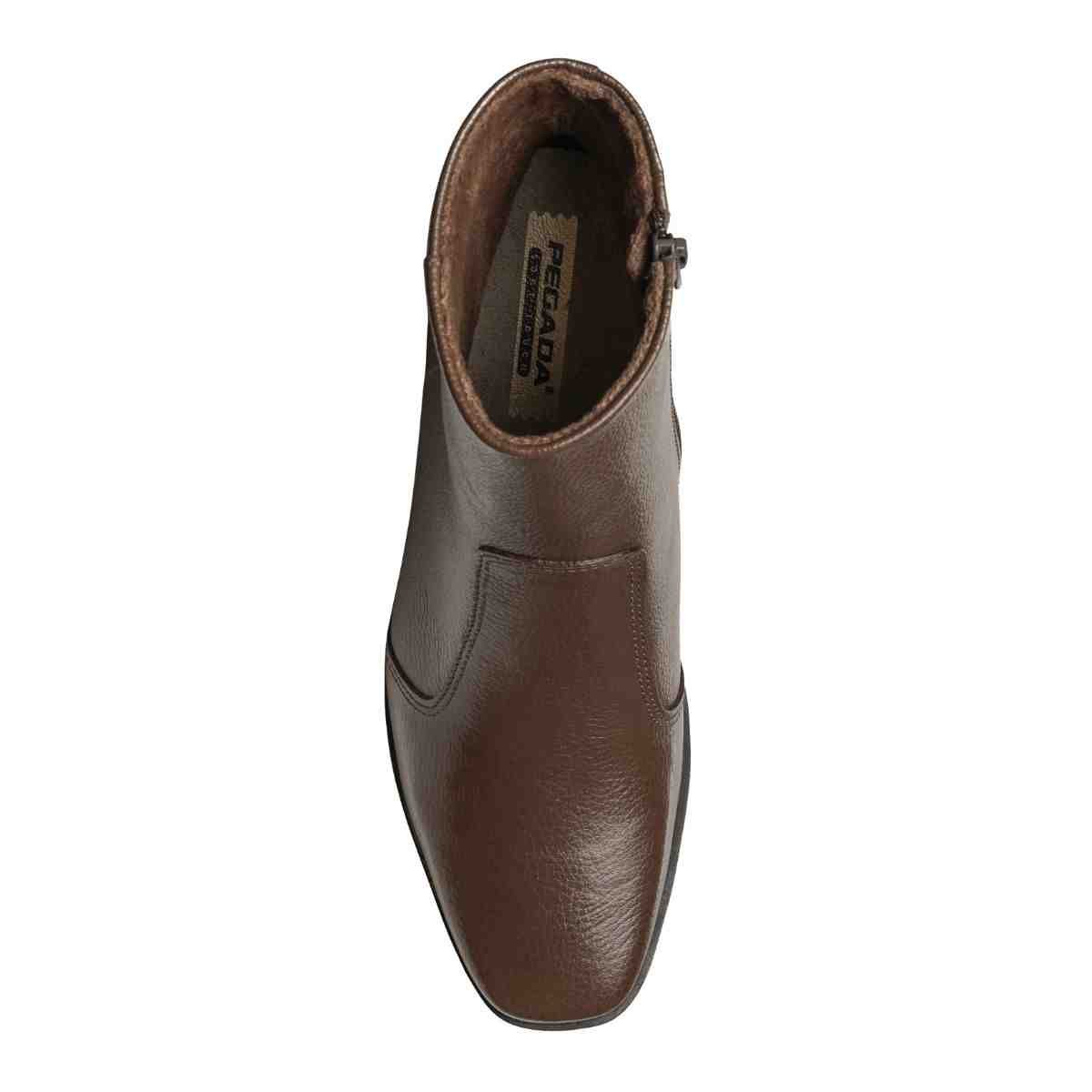 Bota Feminina Cano Médio Pegada Marrom Marrom 6