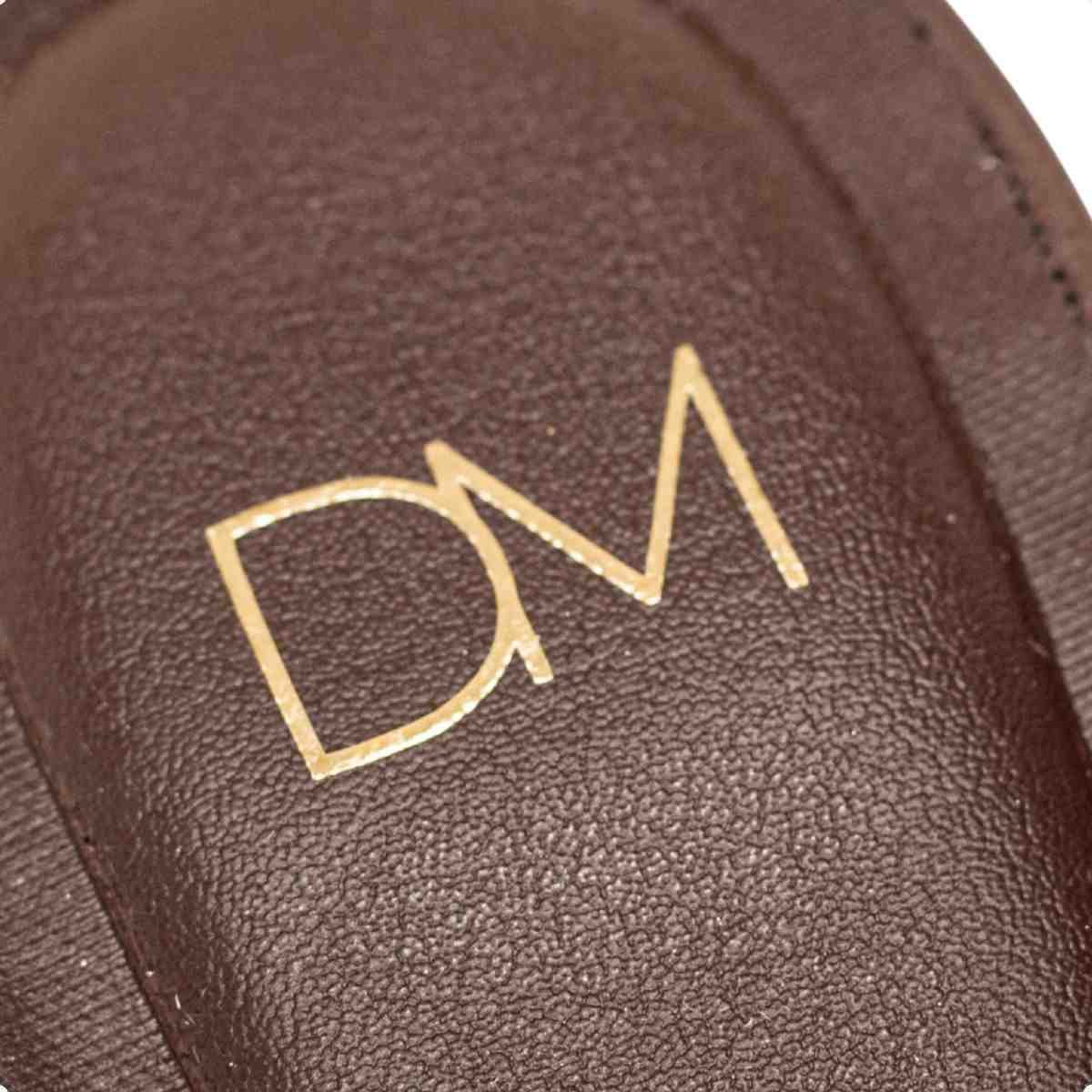 Slingback Feminino Dm Bico Fino Salto Alto  Marrom Expresso Marrom 7