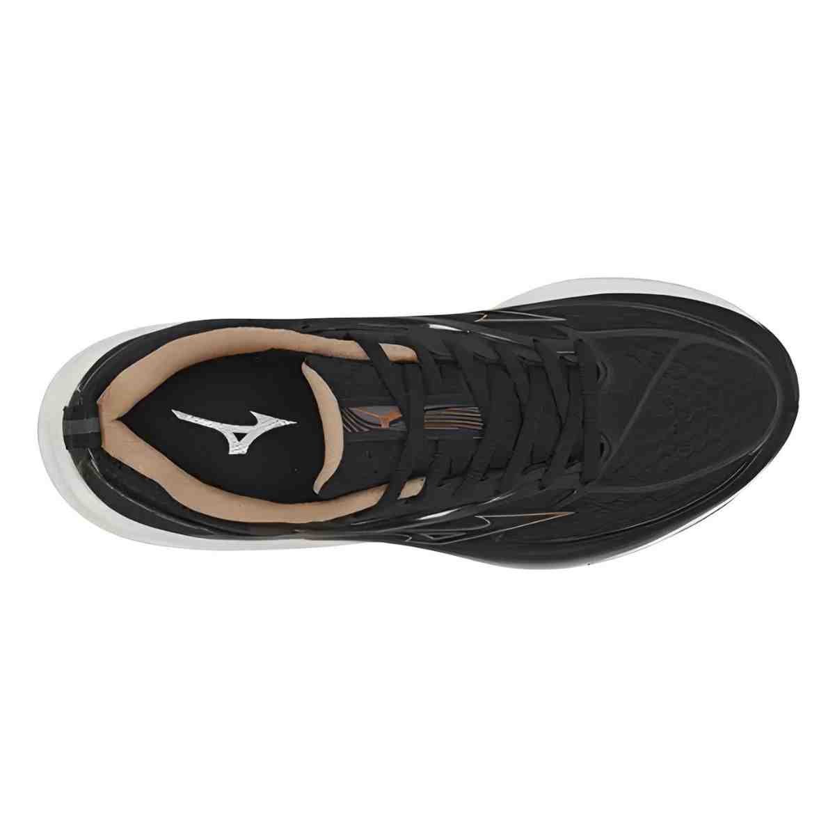 Tênis Corrida Infantil Mizuno Space 6 Preto Preto 2