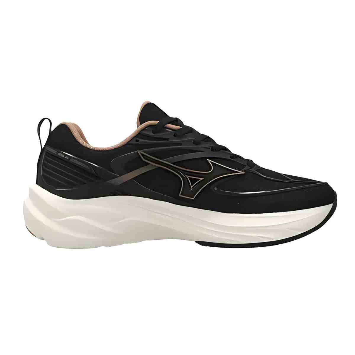 Tênis Corrida Infantil Mizuno Space 6 Preto Preto 3