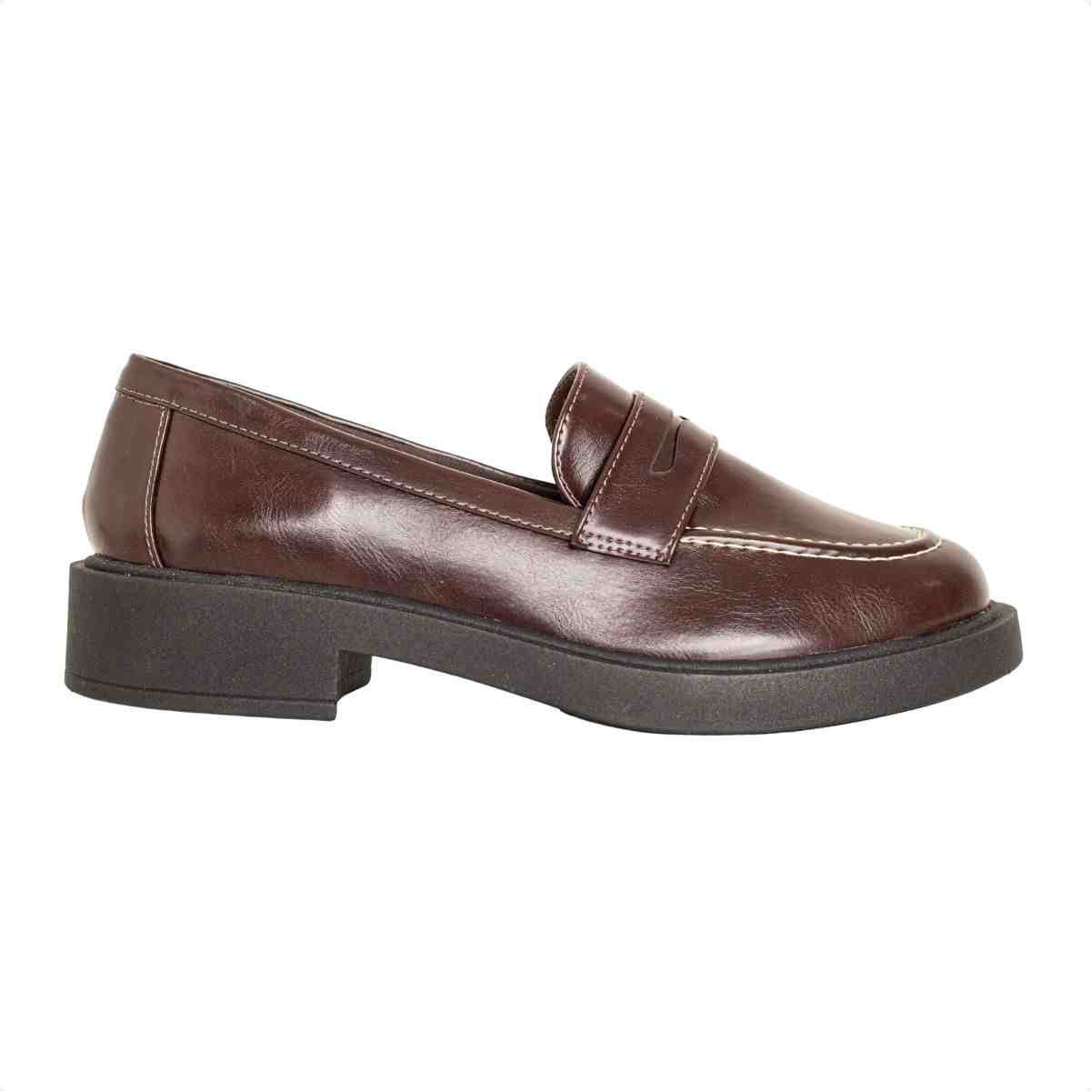 Mocassim Feminino Dm Com Salto Médio Madrid Rocha