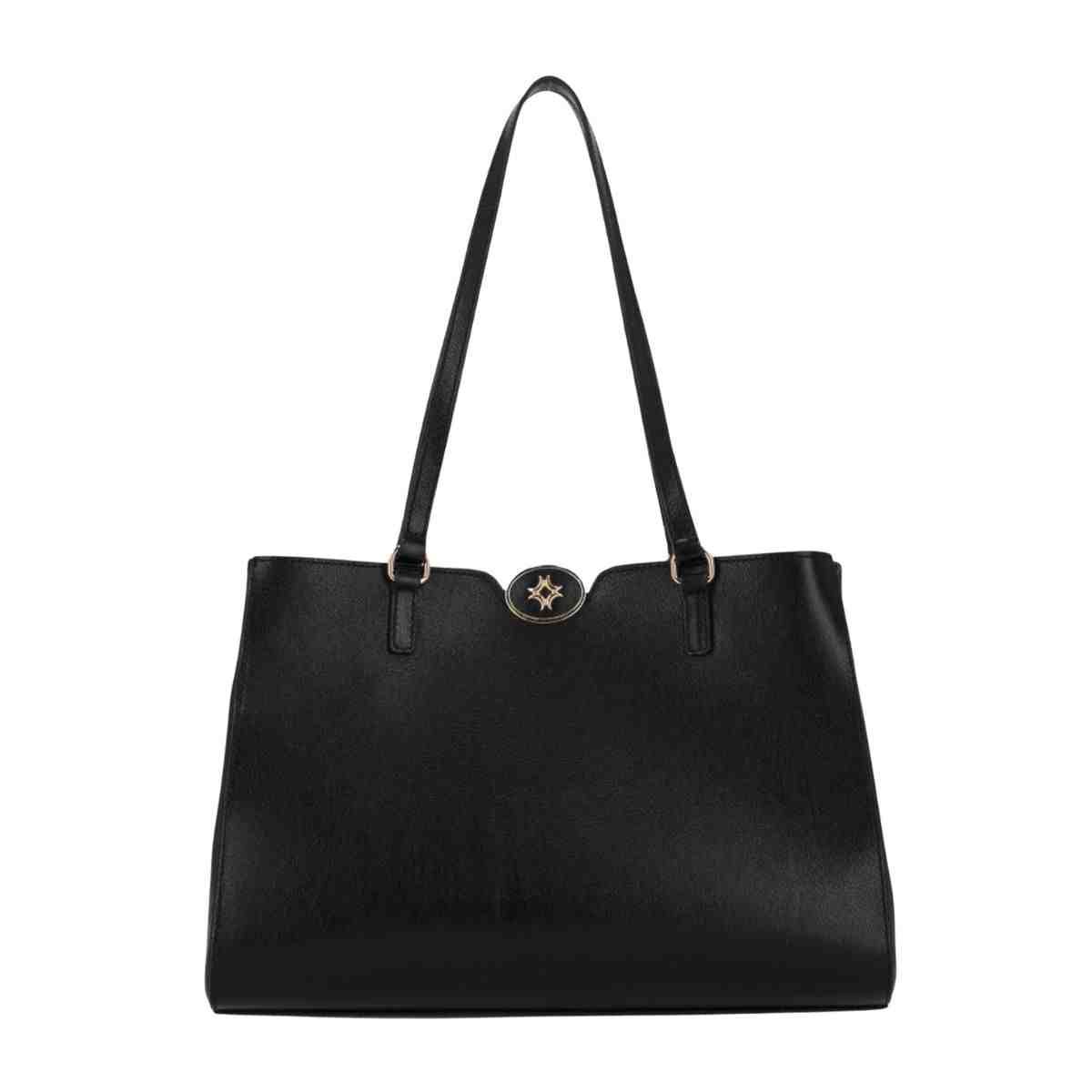 Bolsa Feminina Diana Shopping Grande Luz Da Lua Atacama Preta