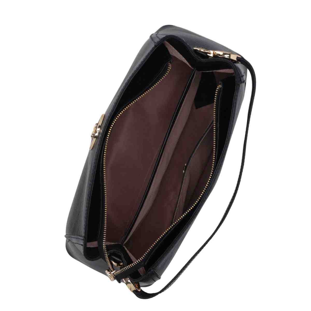 Bolsa Feminina Tote Média Luz Da Lua Atacama Preta Preto 3