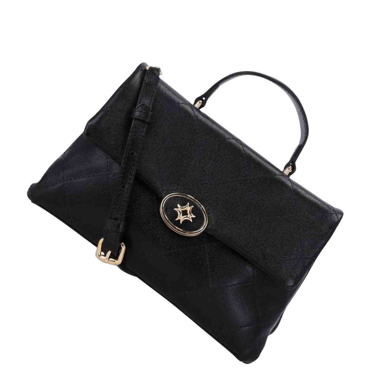 Bolsa Feminina Satchel Média Luz Da Lua Atacama Preta Preto 5