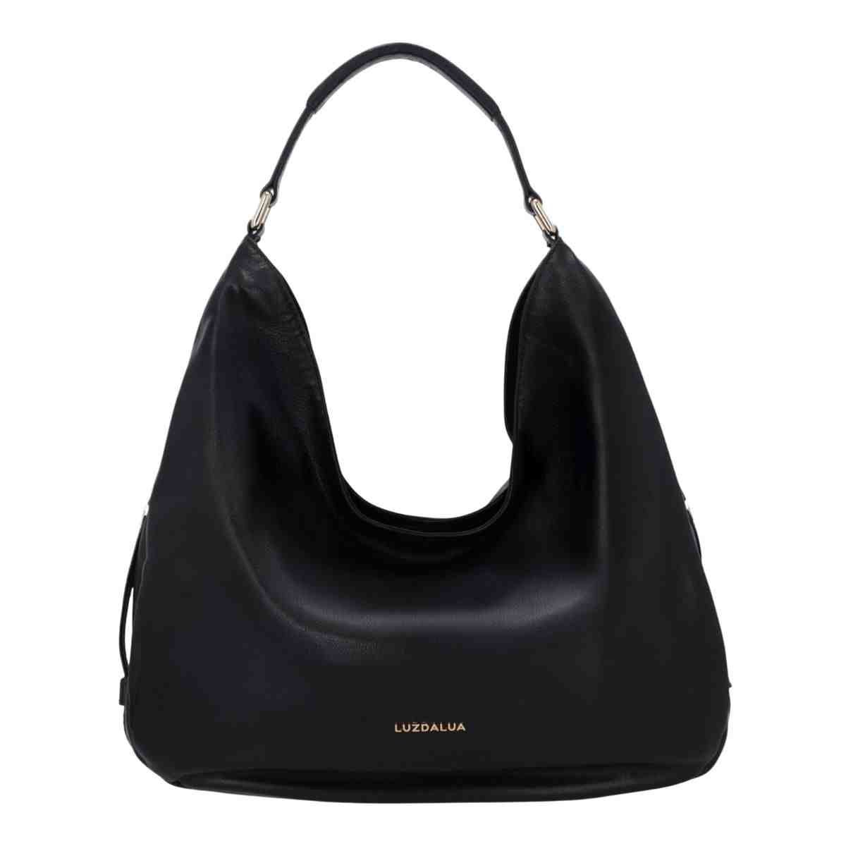 Bolsa Feminina Hobo Grande  Luz Da Lua Saara Preta