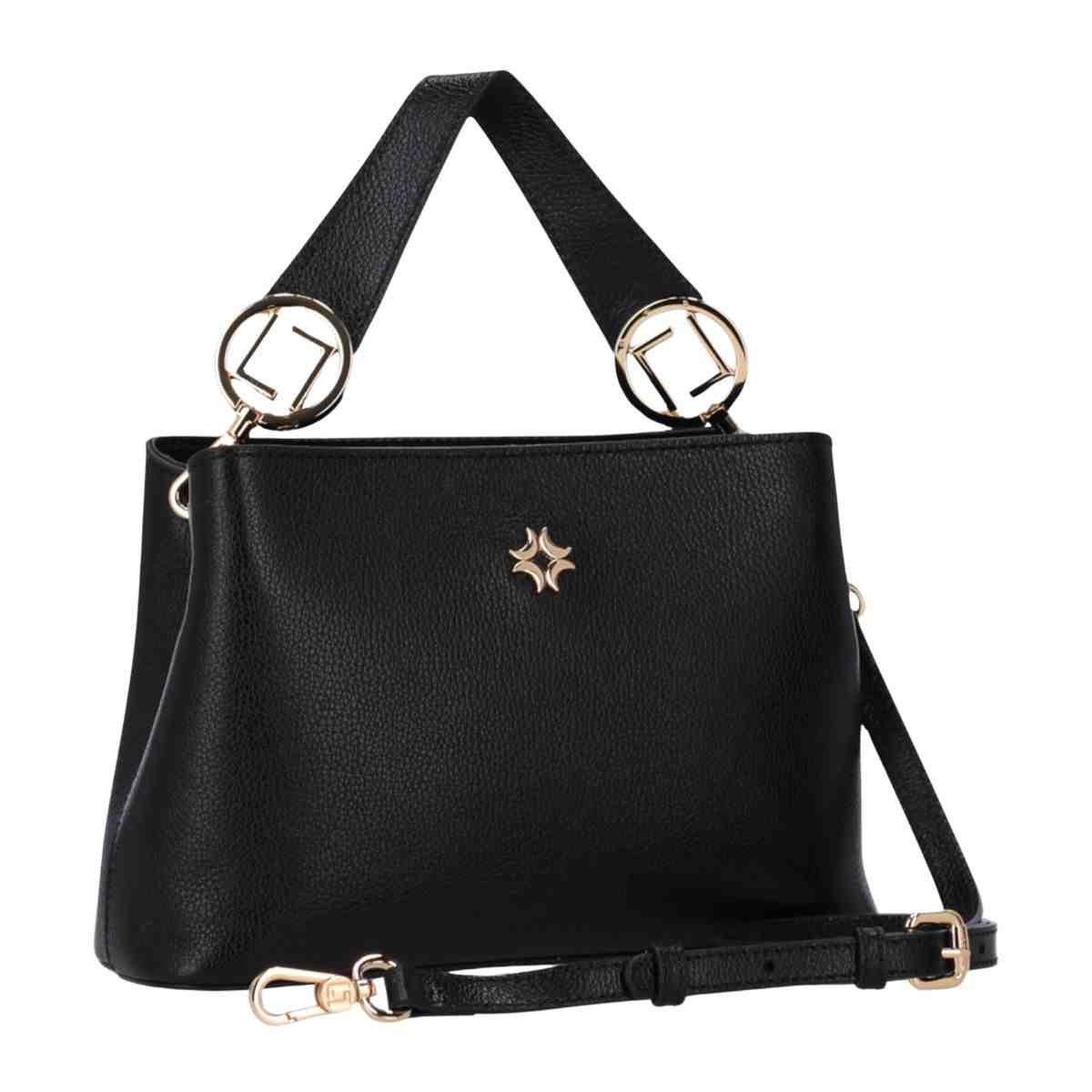 Bolsa Feminina Tote Média Luz Da Lua New Ridge Preta Preto 2