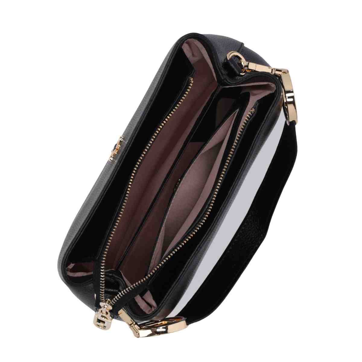 Bolsa Feminina Tote Média Luz Da Lua New Ridge Preta Preto 3