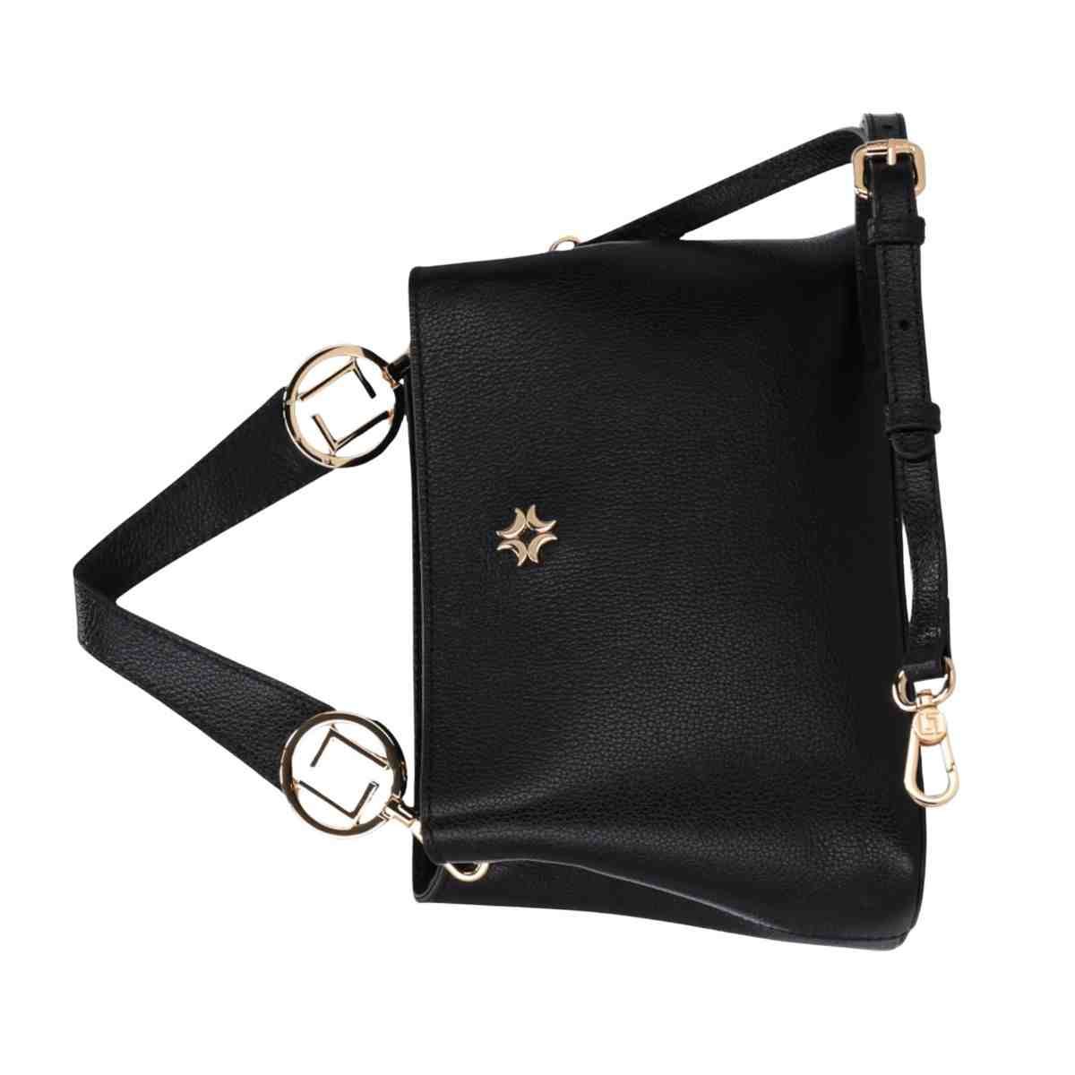 Bolsa Feminina Tote Média Luz Da Lua New Ridge Preta Preto 6