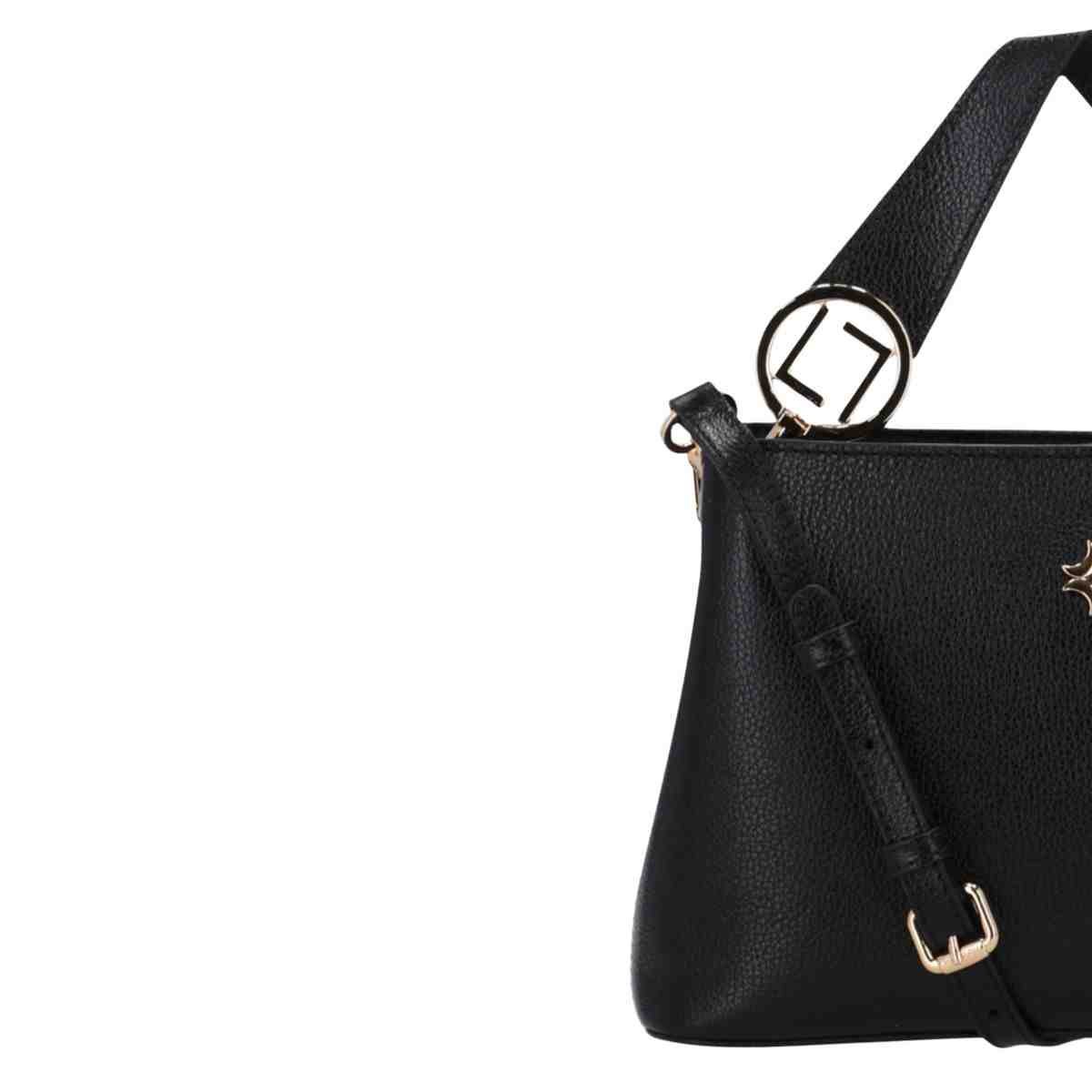 Bolsa Feminina Tote Média Luz Da Lua New Ridge Preta Preto 7