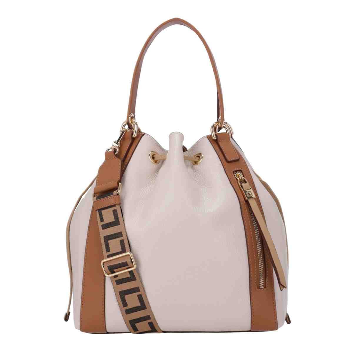 Bolsa Feminina Bucket Grande Luz Da Lua Off White