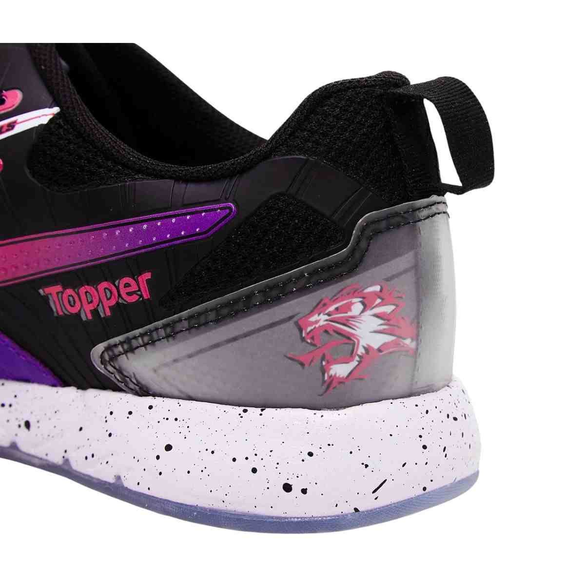 Chuteira Indoor Masculina Topper Lethal Roxa Roxo/Preto 6