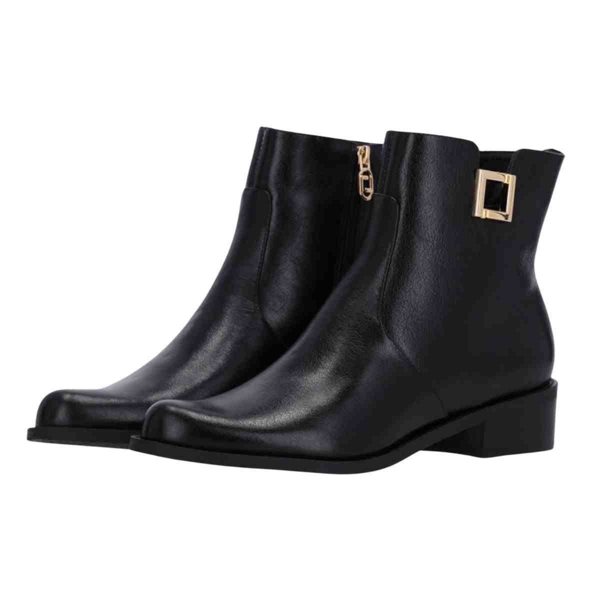 Bota Feminina Cano Baixo Luz Da Lua Preta Preto 6