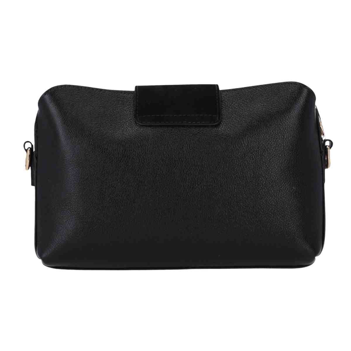 Bolsa Feminina Tiracolo Média Luz Da Lua Preta Preto 4