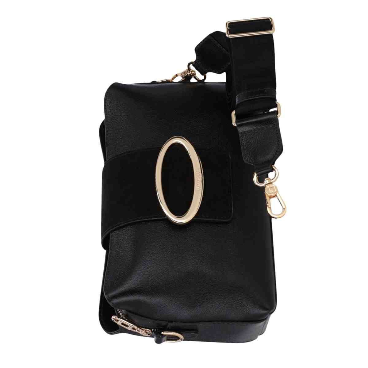 Bolsa Feminina Tiracolo Média Luz Da Lua Preta Preto 6