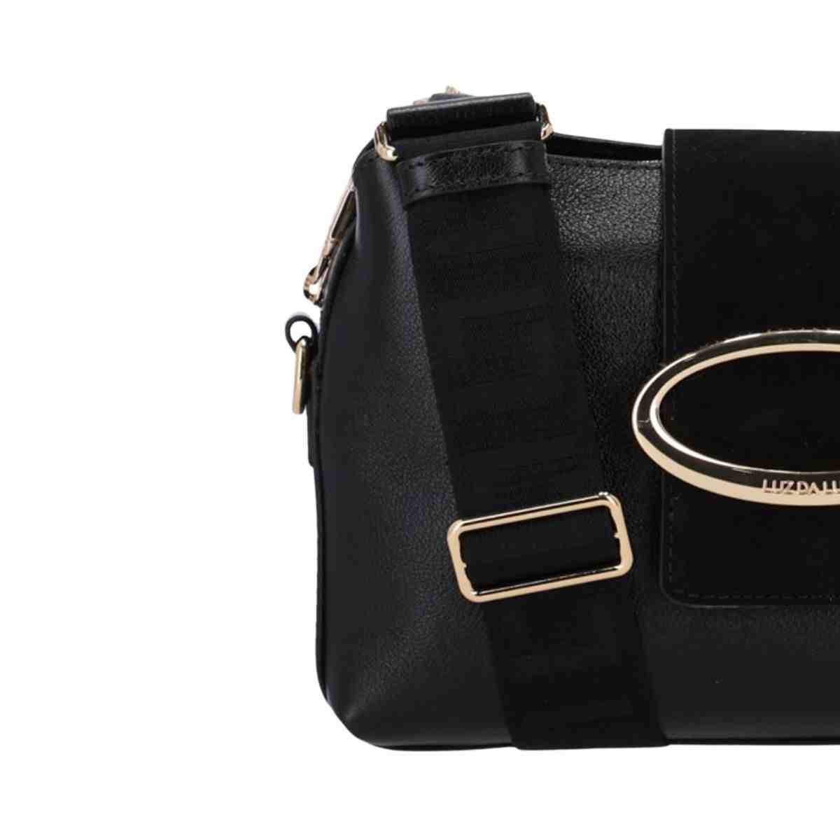 Bolsa Feminina Tiracolo Média Luz Da Lua Preta Preto 7