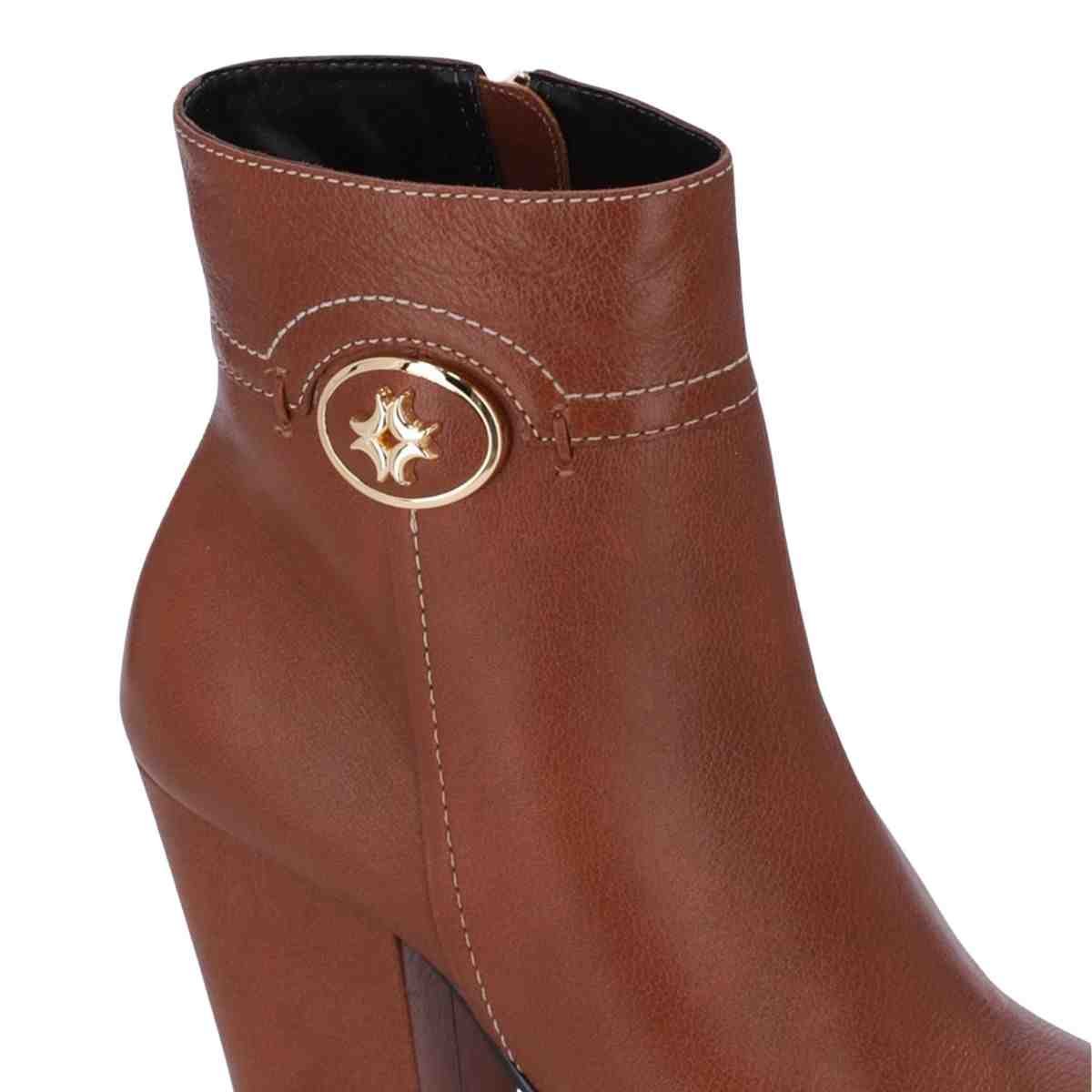 Bota Feminina Cano Médio Luz Da Lua Montenapoleone Ambar Marrom 4