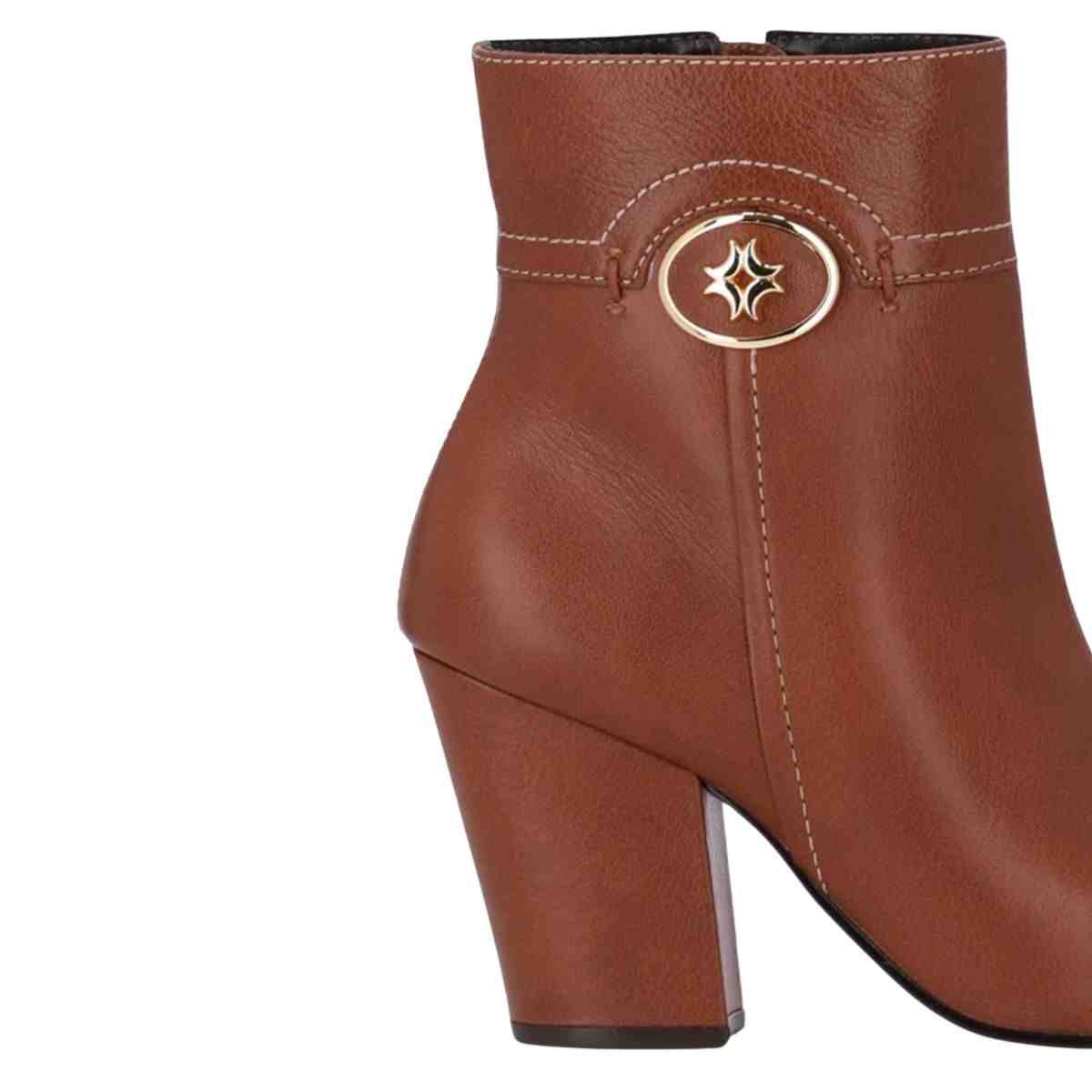 Bota Feminina Cano Médio Luz Da Lua Montenapoleone Ambar Marrom 7