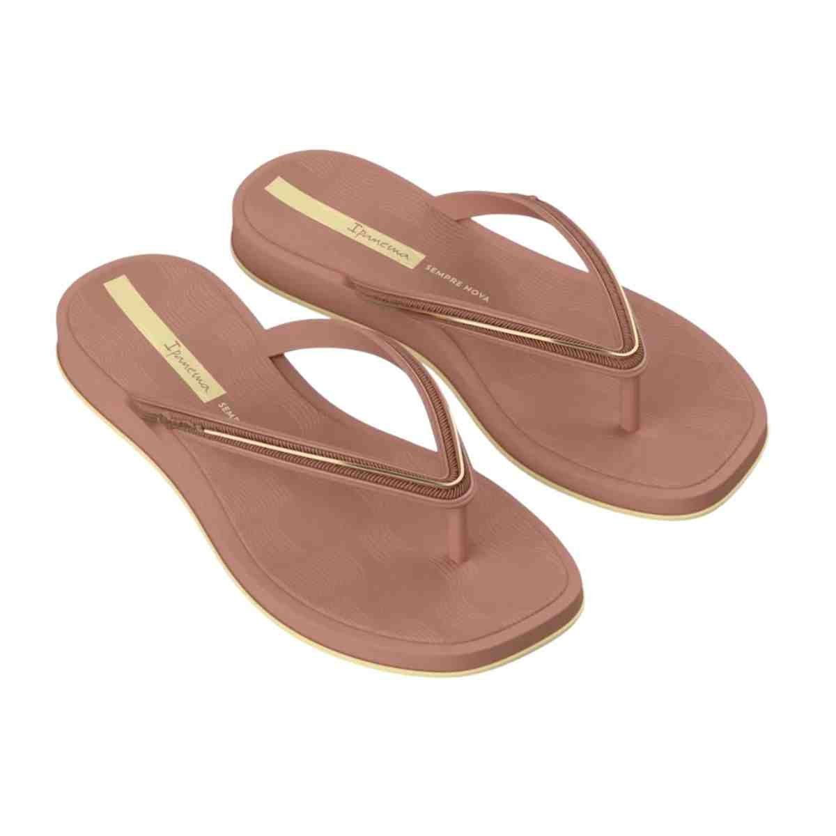 Chinelo Feminino Dedo Ipanema Glow  Bege Rosa 2