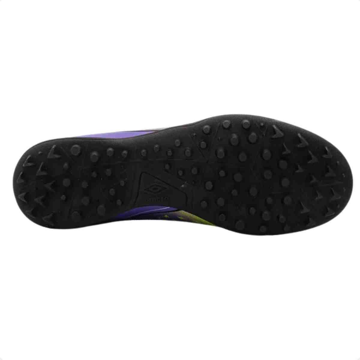 Chuteira Society Masculina Umbro Velocita Decimo Roxo E Verde Limão Roxo 6