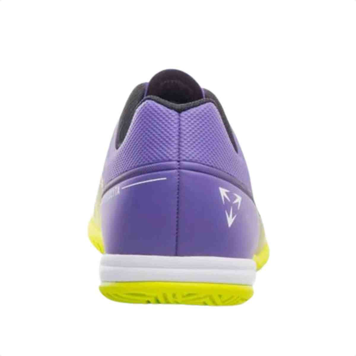Chuteira Indoor Masculino Umbro Velocita Decimo Club Verde Limão Roxo 5
