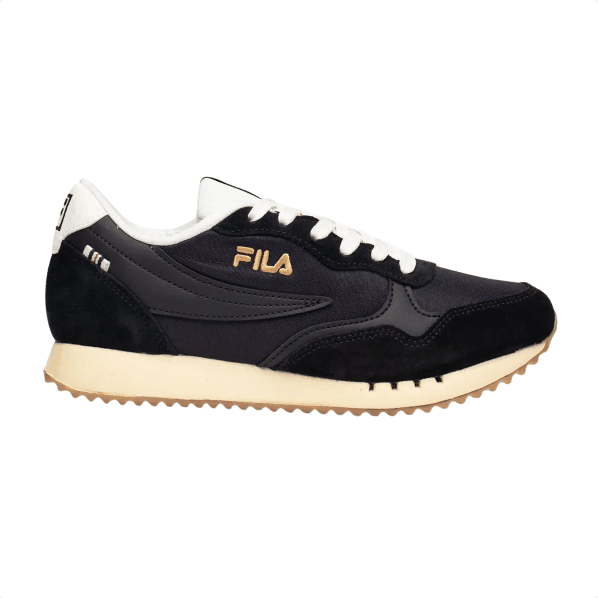 Tenis Casual Feminino Fila Euro Jogger Vintage Preto