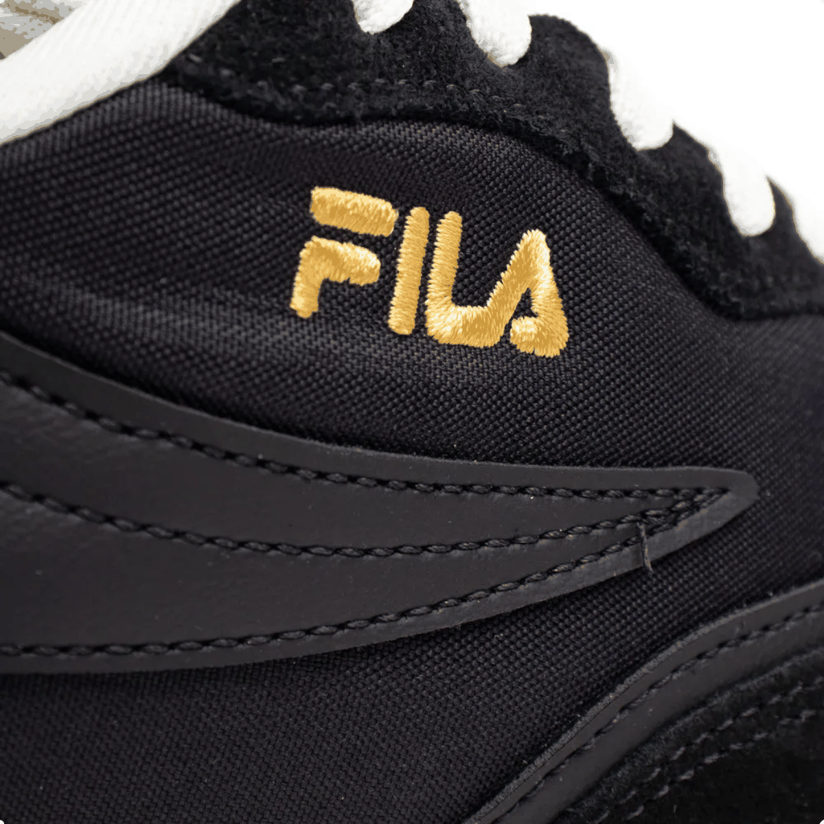 Tenis Casual Feminino Fila Euro Jogger Vintage Preto Preto 2