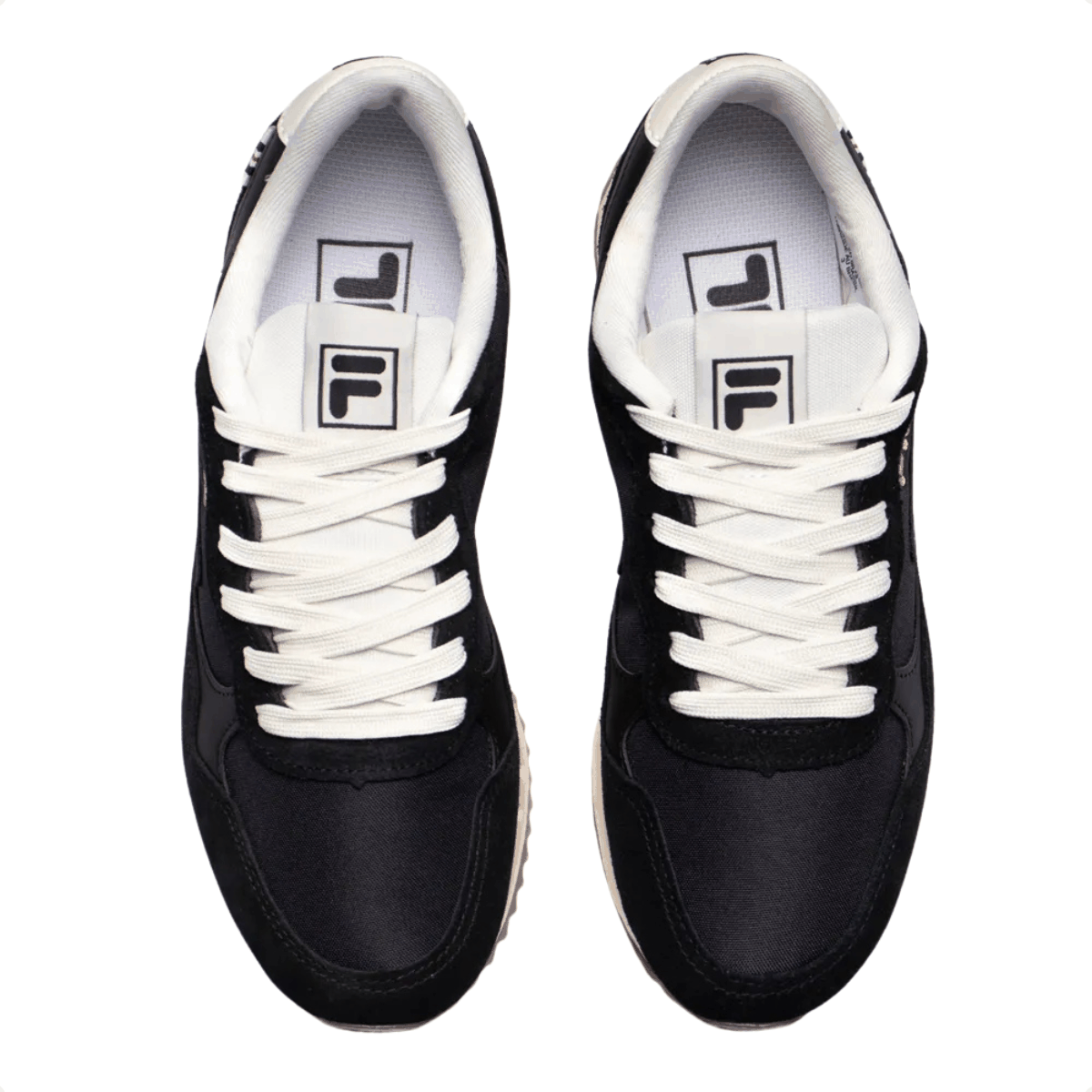 Tenis Casual Feminino Fila Euro Jogger Vintage Preto Preto 3