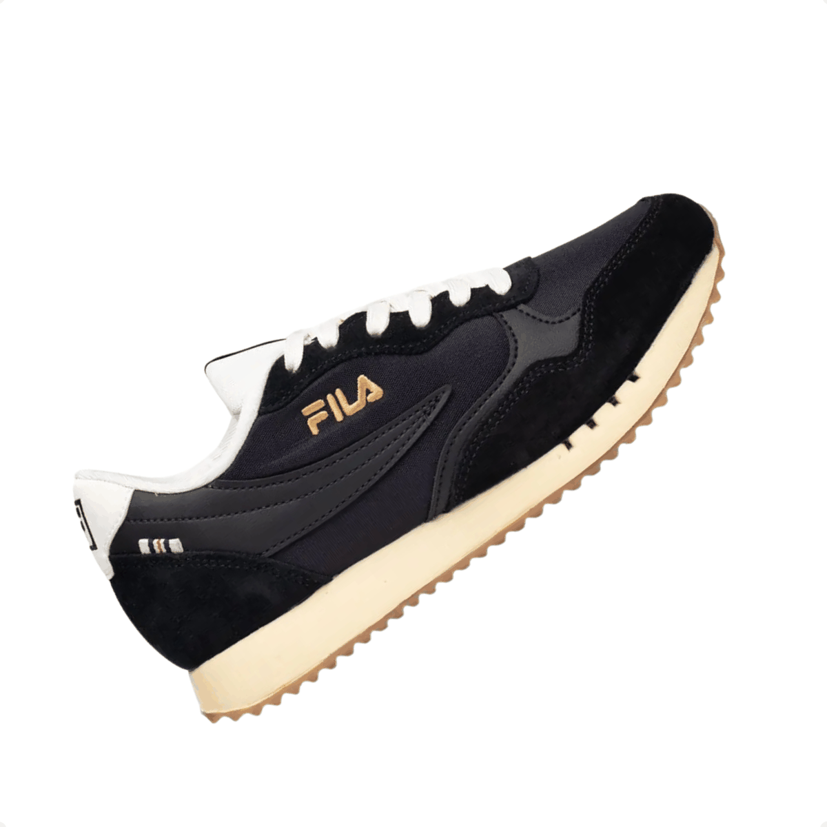 Tenis Casual Feminino Fila Euro Jogger Vintage Preto Preto 7
