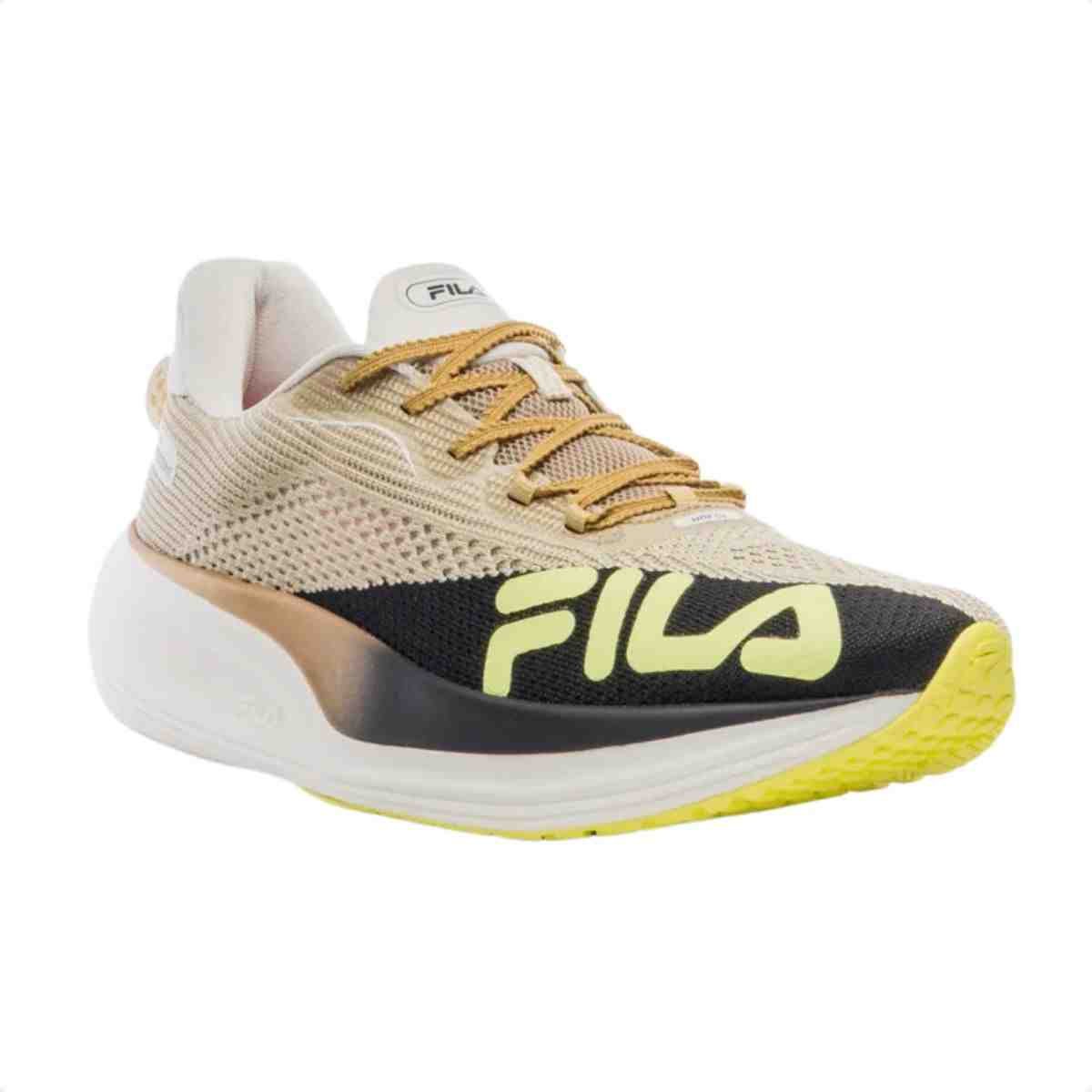 Tenis Corrida Feminino Fila Racer Speedzone Dourado E Preto Dourado/Preto 2